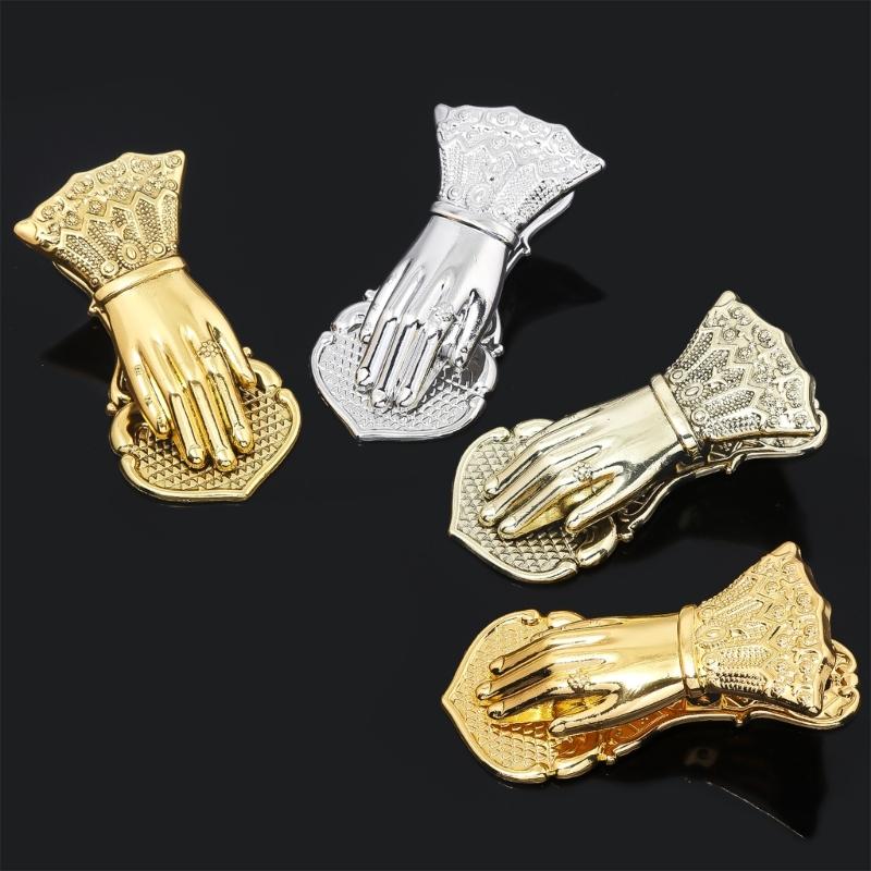 Vintage Bookmarks Hand Shape Metal Bookmarks Page Holder Clip Decorative Paper Clip for Reading Scrapbooking Journaling