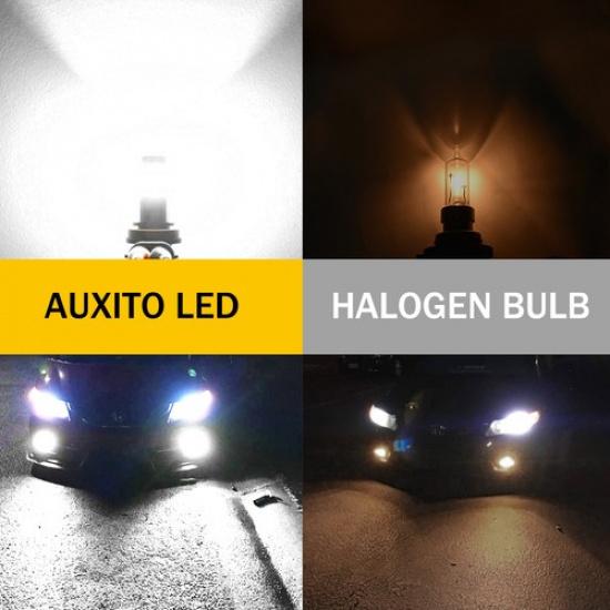 For Chrysler 300 2005-2010 LED Fog Light White 6500K DRL Bulbs Kit Foglight Lamp