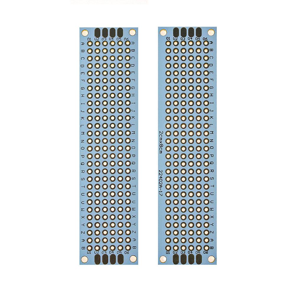 

5PCS Double Sided PCB White 2X8CM prototype pcb board