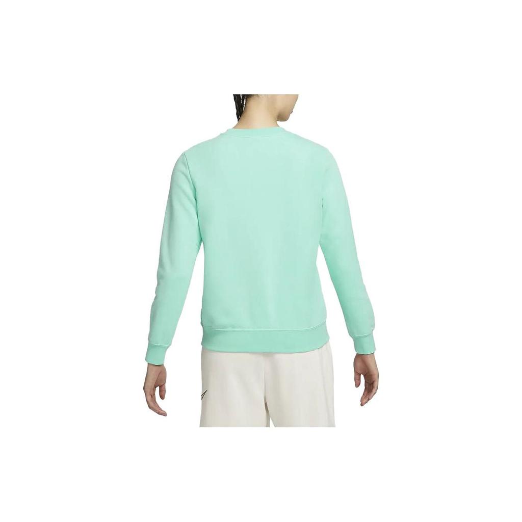 Nike Sportswear Solid Color Crew Neck Casual Long Sleeve Sweatshirt Women sweatshirt Emerald-Green DQ5474-349