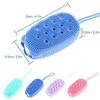 Gra8 Soft Silicone Bath Brush/Double Sided Foaming Shower Sponge/Cleaning Body Massage Scrub Gloves For Kids/Baby Bath Tools (1Pcs) (Multicolor)