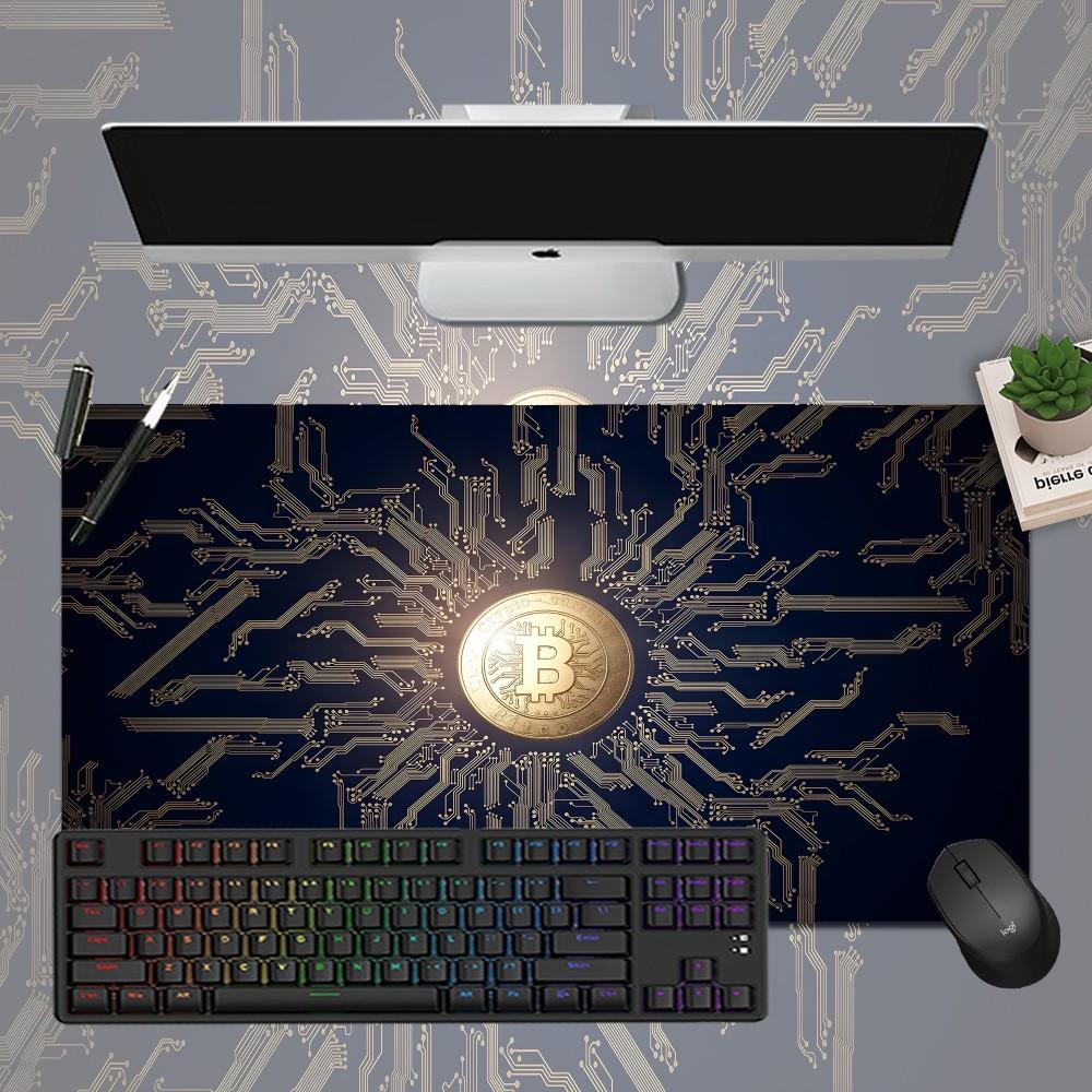 Bitcoin Mousepad Boy Pad Natural Rubber Gaming Mousepad Desk Mat Size For Gameing World Of Tanks CS GO Zelda