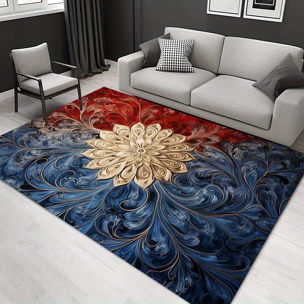 

1pc 2146242963 Pattern Carpet, Area Rug For Living Room Bedroom Room Bed Chair Laundry Entryway Corridor Yard Non-slip Outdoor Camping Rug F 60cm by 90cm