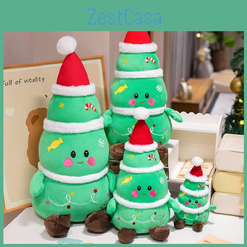 Santa Granny Claus Christmas Tree Plush Toy Stuffed Doll Decoration Kids Gift