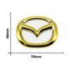 1pc ABS Car Steering Wheel Center Emblem Sticker for Mazda 3 CX3 CX4 CX5 CX7 CX8 CX9 CX30 RX7 Atenza Axela Interior Decoration h4