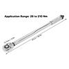 1/2in Drive Click Torque Wrench Accurate To 41/2" 28 to 210Nm for Car Tires Engine Chassis Repair