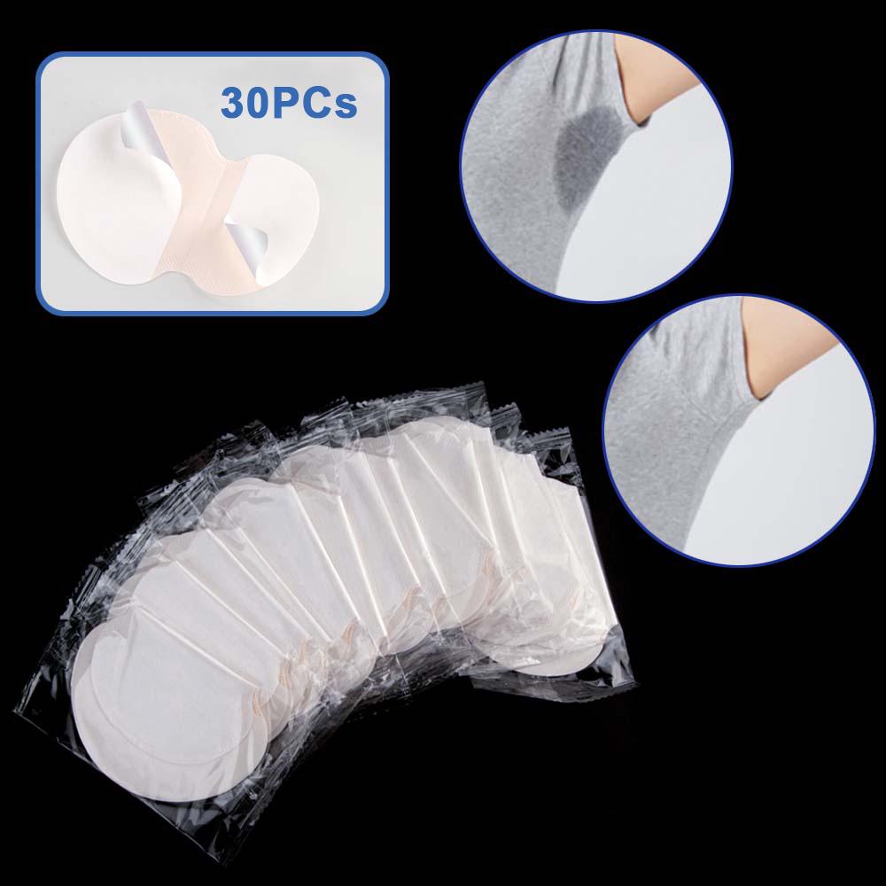30pcs Sweat Pad Perspiration Absorbing Guard Underarm Armpit Sweat Pad Disposable