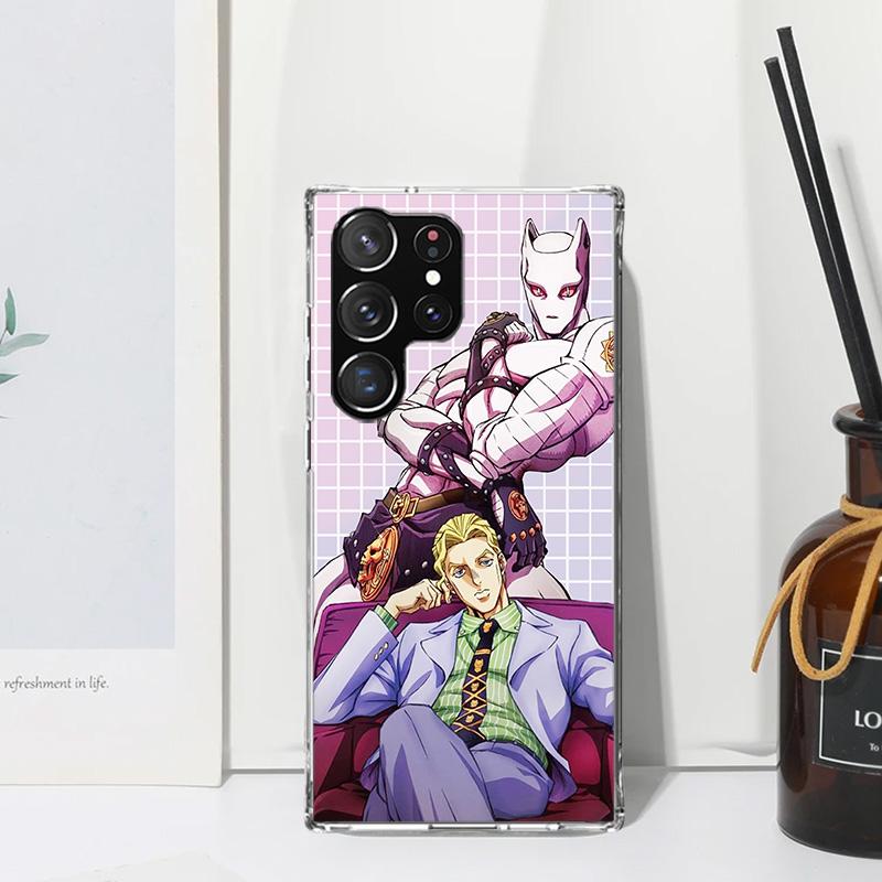 

JoJo Adventure Killer Queen Phone Case For Samsung Galaxy S26 S25 Edge S24 FE S23 S22 Ultra S21 Plus S20 + Art Fundas Back Cover Samsung S24 FE