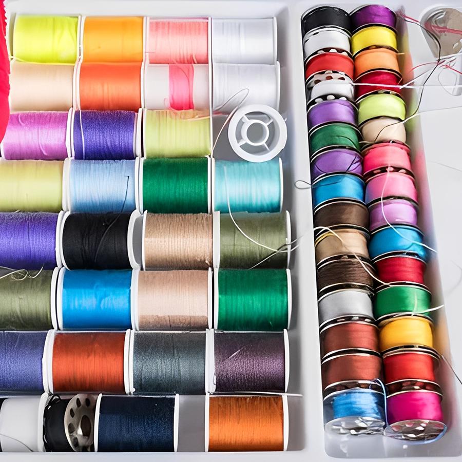 1Set Sewing Thread Set Household Sewing Kit with Scissors Crochet Hook Sewing Needle Tape Measure DIY Handmade Craft Accessories