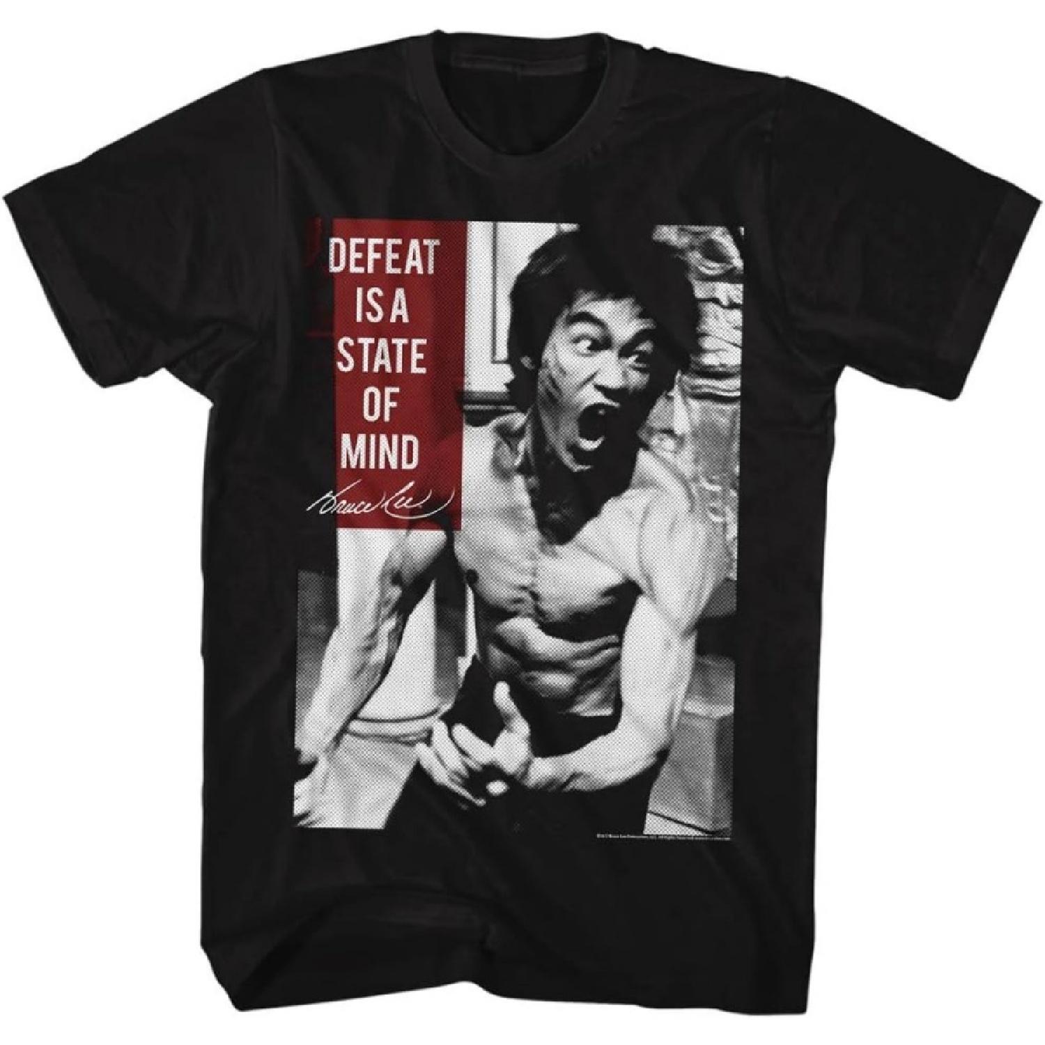 

Bruce Lee Men s Stateofmind Slim Fit T-Shirt Black XXXXXL чорний
