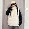 Autumn and winter new cotton clothes vest women's loose sleeveless cotton clothes vest vest jacket tide