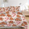 3pcs Christmas Decorations Bedding Set, Breathable and Soft, Suitable for All Seasons, Ideal for Home Use, Suitable for Bedroom Decor 21141