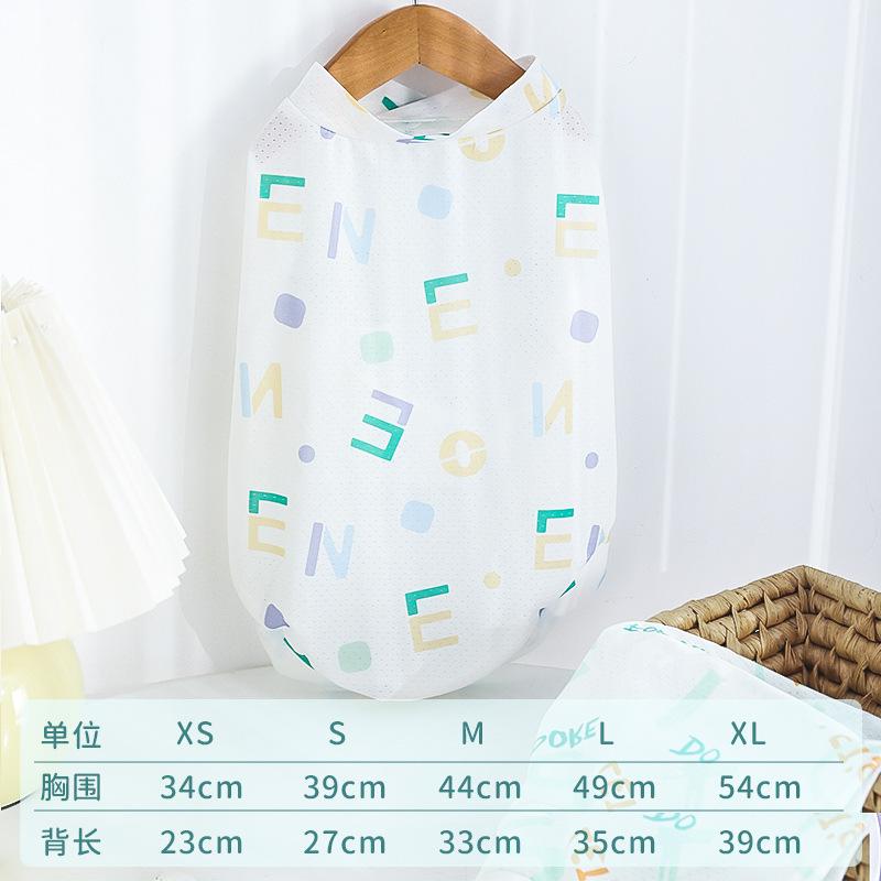 

Soft Breathable Anti-shedding Cool Pet Vest Summer Thin Clothes For Small Dog Puppy Cat Kitten Daily Indoor Outdoor Wear XS-L Sizes S Size Pet Clothes