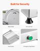 Meat Slicer 180W 10 Inch Electric Deli Food Slicer for Meat Bread Cheese