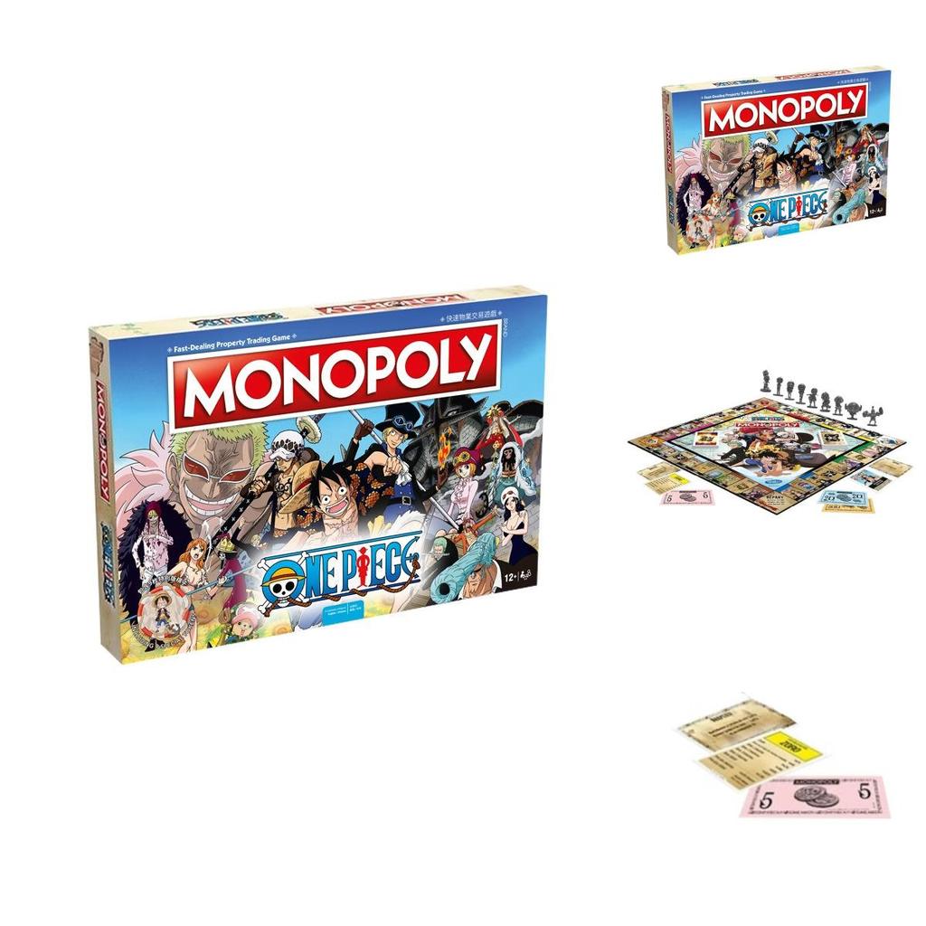 Exciting One Piece Monopoly English Board Game Card Set For Ages Seven To Thirty Five