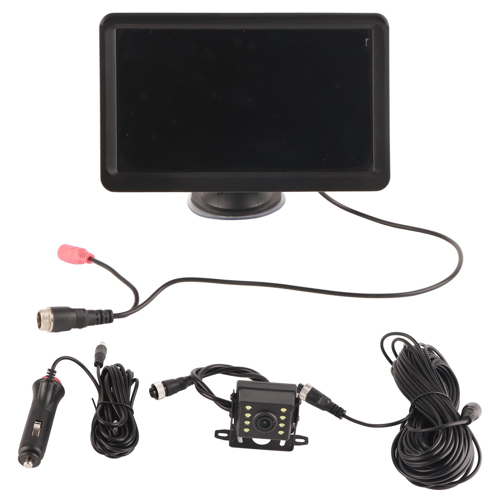 

Vehicle Backup Camera with 7in Monitor 8 Infrared Lights IP69K Waterproof 130 Degree Viewing Angle for Car RV Truck SUV