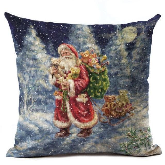 Premium Quality 17.7" Merry Christmas Cushion Cover With Timeless Holiday Design