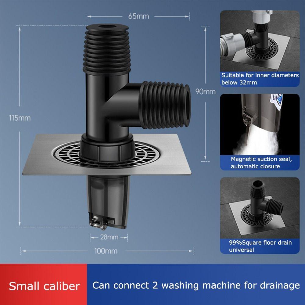 Anti-Overflow Pipe Connector Insect Prevention Multifunctional Tee Connector