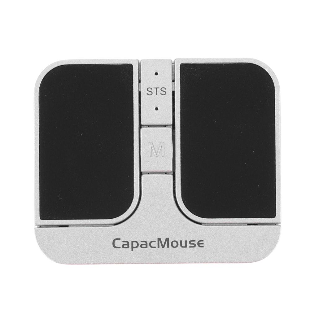 Ultra Thin Wireless Computer Mouse 3 Mode BT 5.2/2.4G/USB Mini Capacitive Mouse with USB Receiver for PC Laptop Notebook Desktop