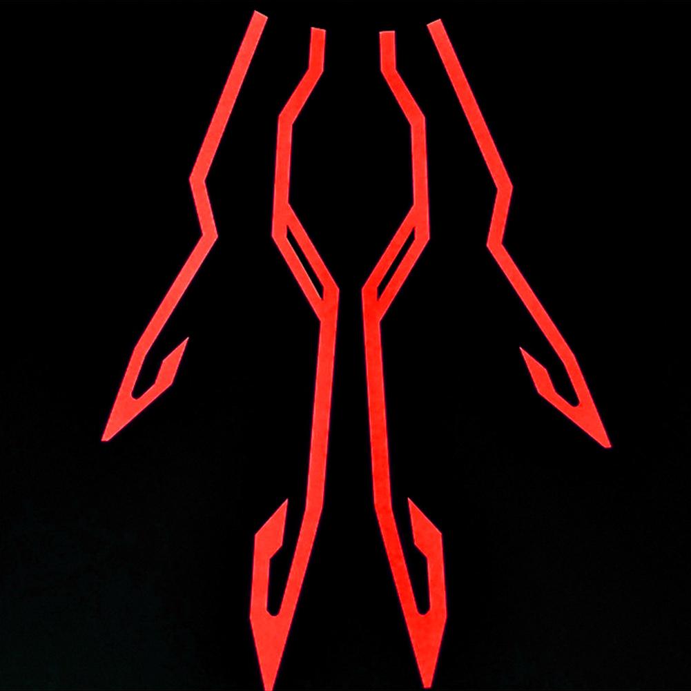 New 4-in-1 Motorcycle Bike Helmet LED Cold Light Strip EL Sticker Waterproof Warning Lights Motorcycle Night Riding Accessories