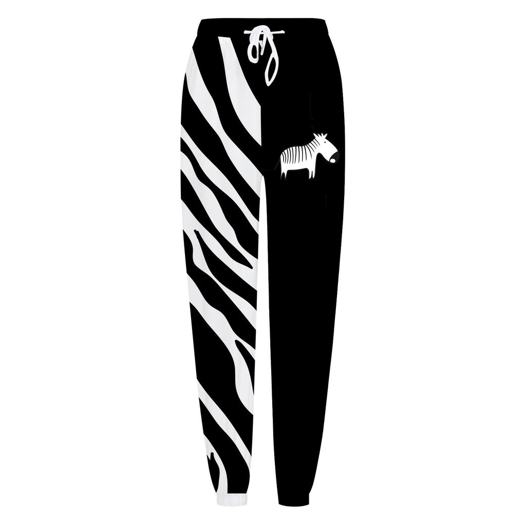 Women's Gigital Color Printing Casual Sports Pants Loose Drawstring Trousers