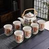 Jialang Jinling Twelve Beauties Kung Fu Tea Set with Beam Handle Teapot