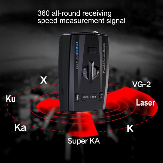 RAD1000 Speed Laser Radar Detector Full Frequency Detection Speed Warning