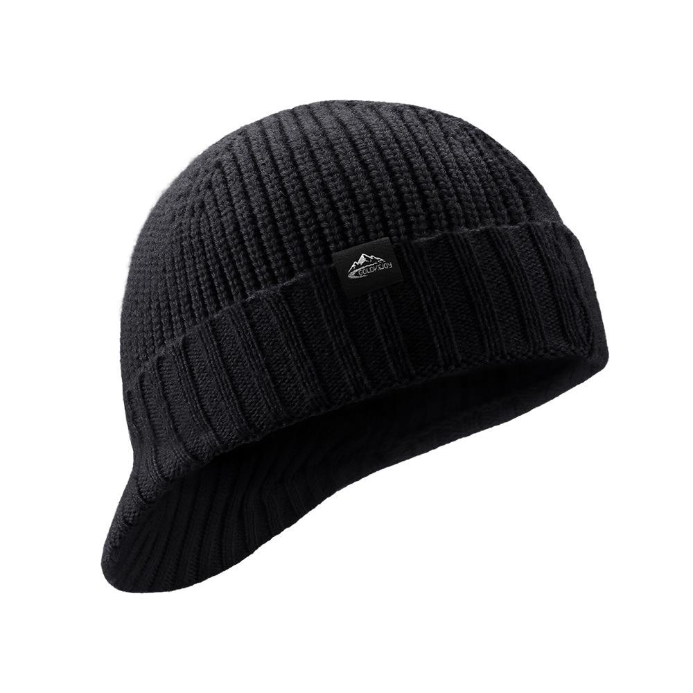 Men's Outdoor Windproof Wool Knit Beanie - Warm Autumn/Winter Hat DMZ94