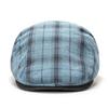Spring Summer Thin Beret Men's Peaked Cap Women's Plaid British Retro Progressive Cap