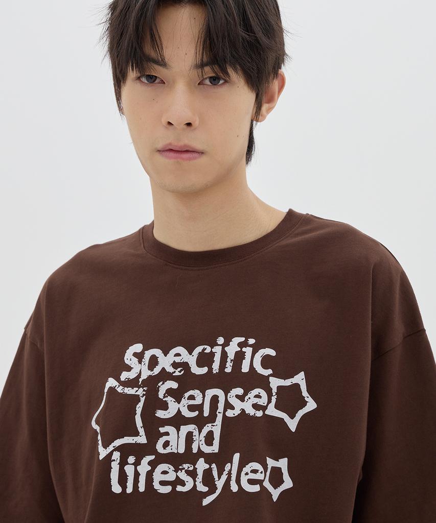 URBANAGE Specific Oversized Short Sleeve_Brown