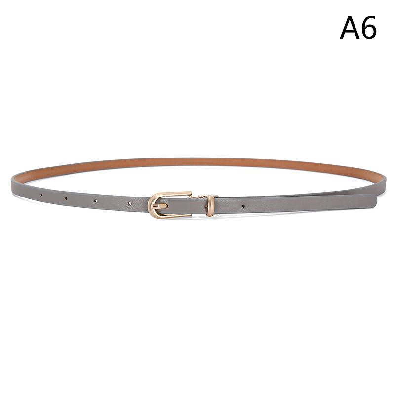 Ceinture décorative pour robes et pulls, fine et ajustable en cuir synthétique pour femmes, disponible en plusieurs couleurs.