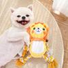 Colorful Animals Shaped Dog Stuffed Plush Bite Toy Interactive Pet Toy for Fun Pet Cotton Rope Chew Resistan Squeaky Toy