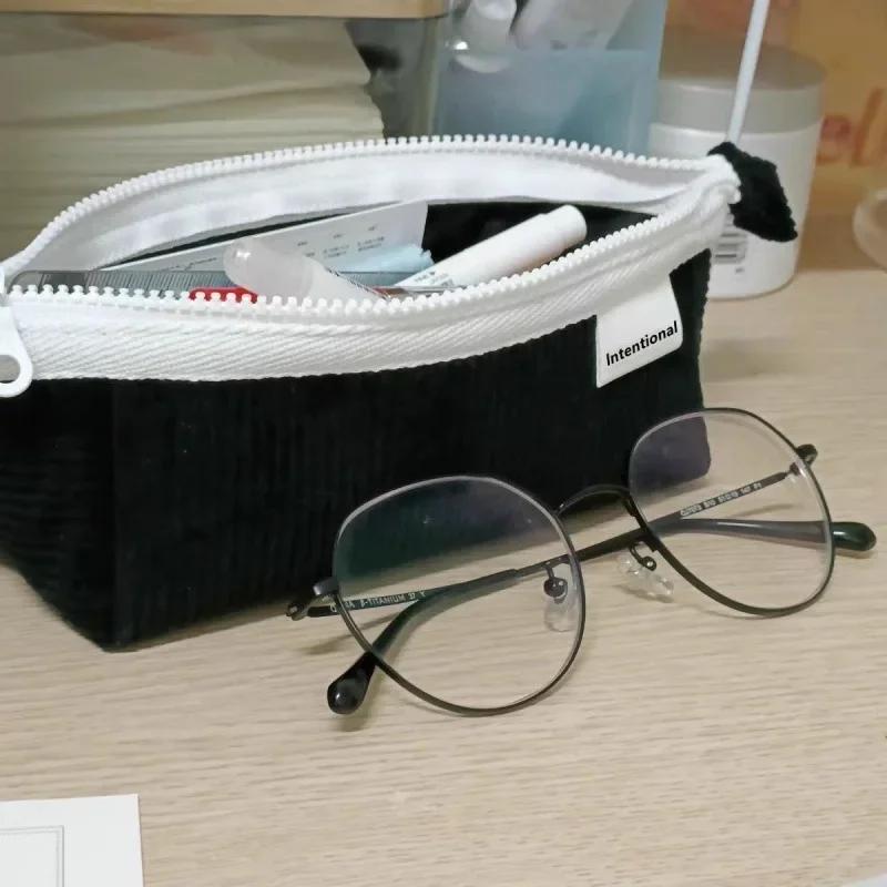 Canvas Lovely Pencil Capacity High Cartoon Pencil Bag Korea Storage Stationery Washable Case Bag Cute Fashion