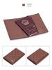 Chic Lambskin Diamond-Pattern Bi-Fold Passport & ID Wallet