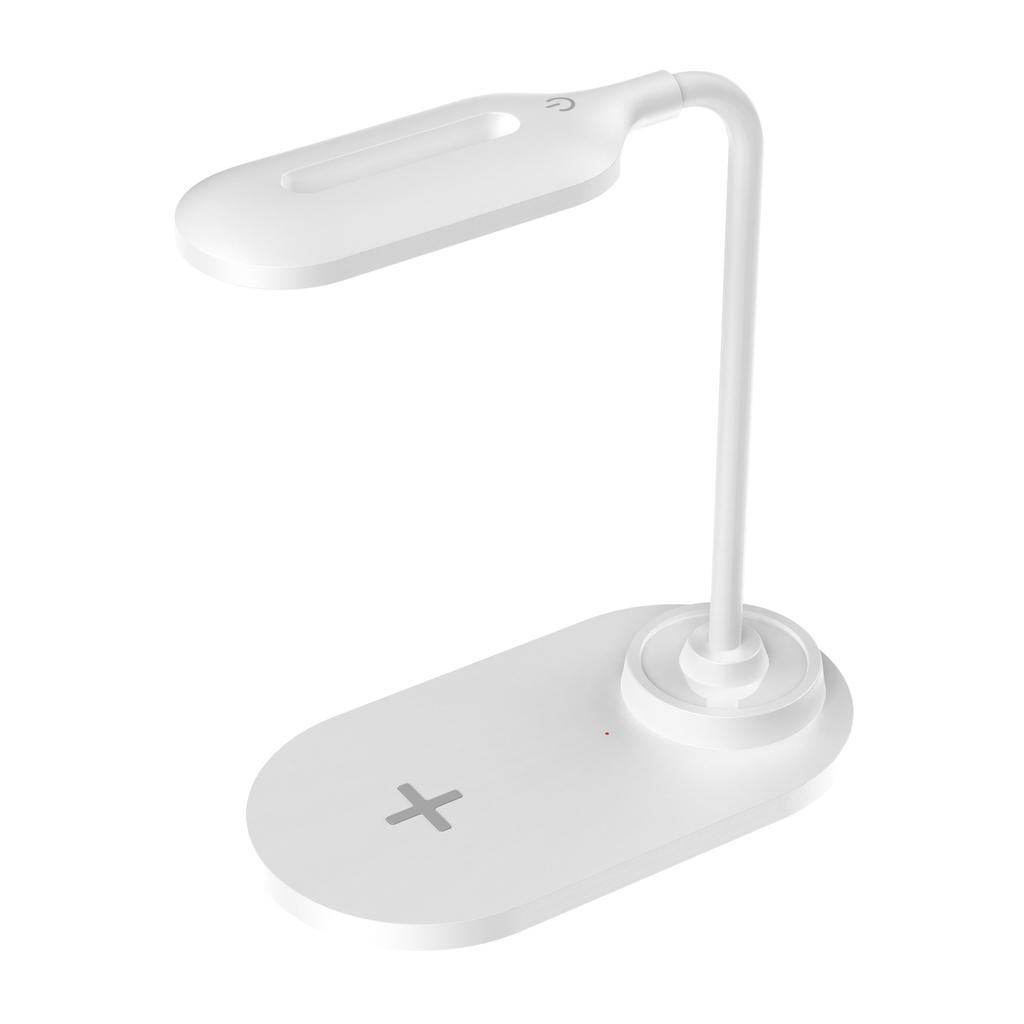 Multifunctional Table Desk Lamp with Wireless Charger Indoor Reading Folding Light With Clock for Phone for Smart Watch 2025