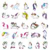 51-Pack Unicorn & Horse Rainbow Cartoon Graffiti Stickers - Waterproof for Laptops, Suitcases, and Cars.