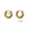 PONYKISS  Sterling Silver Minimalist Geometric Hoop Earrings for Women Personality Fine  Trendy Accessories