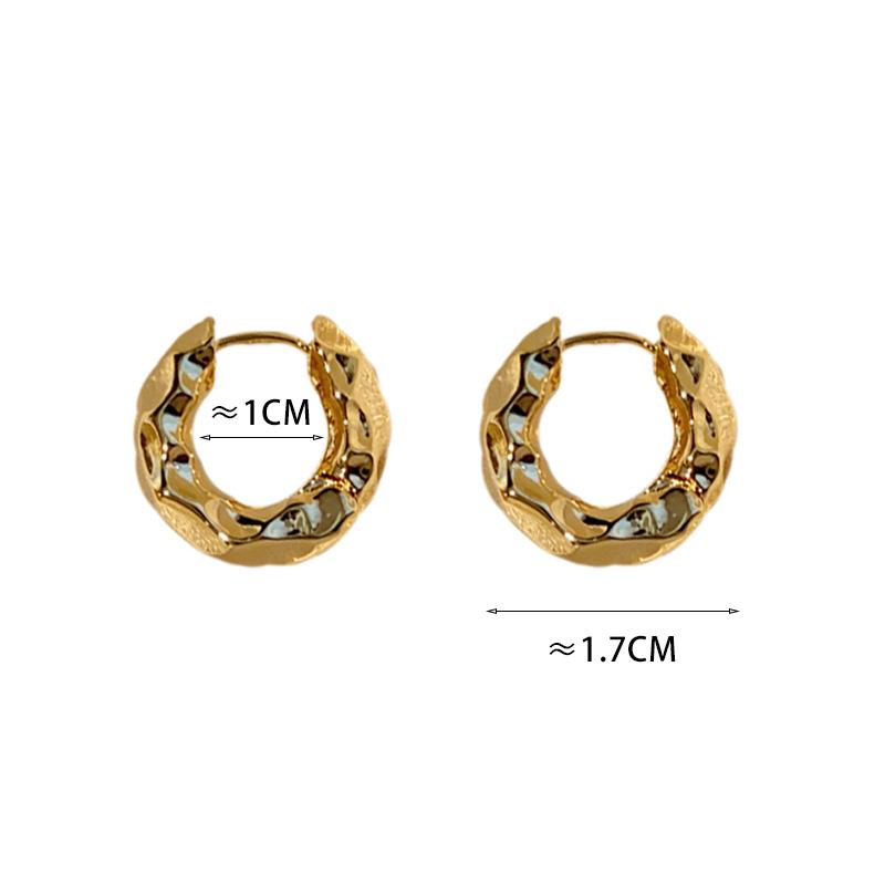 PONYKISS  Sterling Silver Minimalist Geometric Hoop Earrings for Women Personality Fine  Trendy Accessories