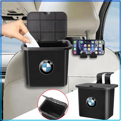 Car Trash Can Portable Hanging Vehicle Garbage Case Stickers For M Performance 1 3 5 7 Series M3 M4 M5 M6 X1 X3 X5 X6 X7 E30 E34 E36 E39 E4