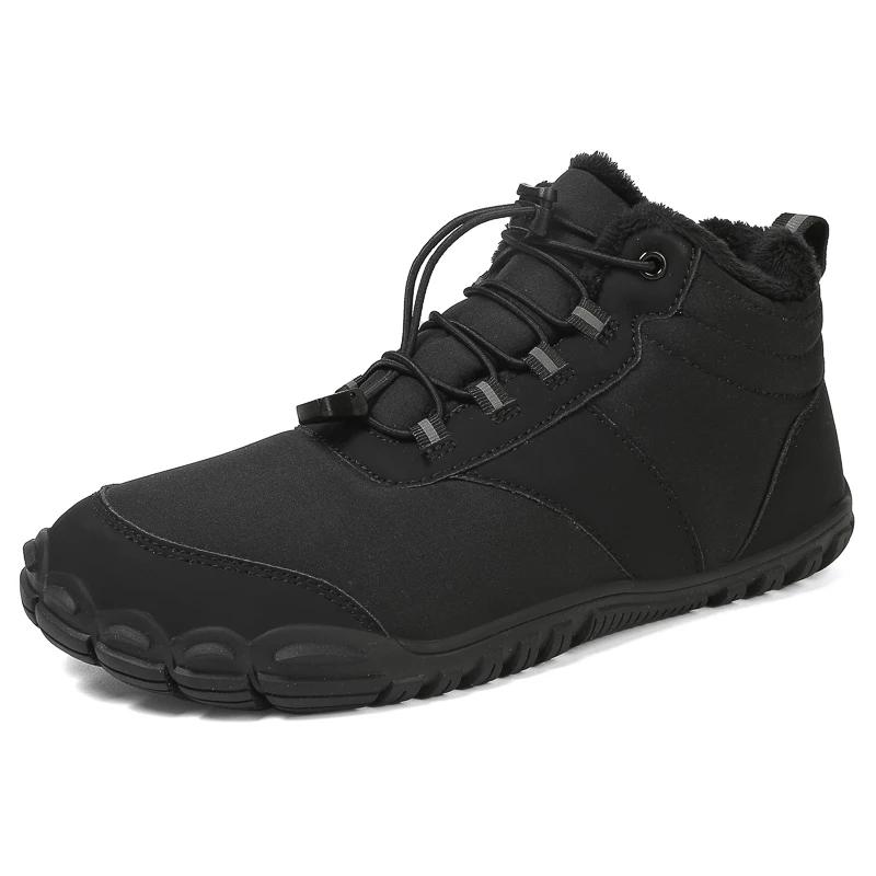 Winter Snow Boots Quality Women Outdoor Lace-up Sneakers Casual Man Ankle Boots Plush Warm Cotton Shoes Zapatillas Para Hombre