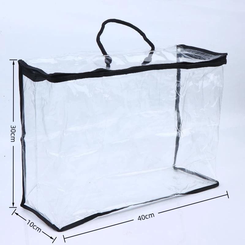 Multifunctional Transparent Waterproof Toy Storage Bag Large Capacity Organizer for Kids Stuffed Animal Storage 1PC