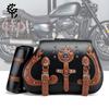 Heavy Industry Personalized Cruise Harley Motorcycle Equipment Side Bag, Modified Side Bag, Cycling Motorcycle Trailer