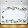 Flowers Wooden Plank Photography Backdrop Wood Floor Petals Photo Background for Baby Food Cake Products Photocall Photophone