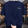 Mens Summer 100 Pure Cotton Fashionable Casual Sports Loose Victory Letters Printed Round Neck Short Sleeved Tshirt Top