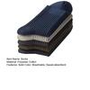 5 Pairs Men Dress Socks Polyester Cotton Breathable Crew Socks Ribbed Solid Color Socks for Casual And Professional Wear