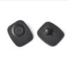 RF Anti-Theft Hard Tag for Clothing and Towels, Small Square, Black
