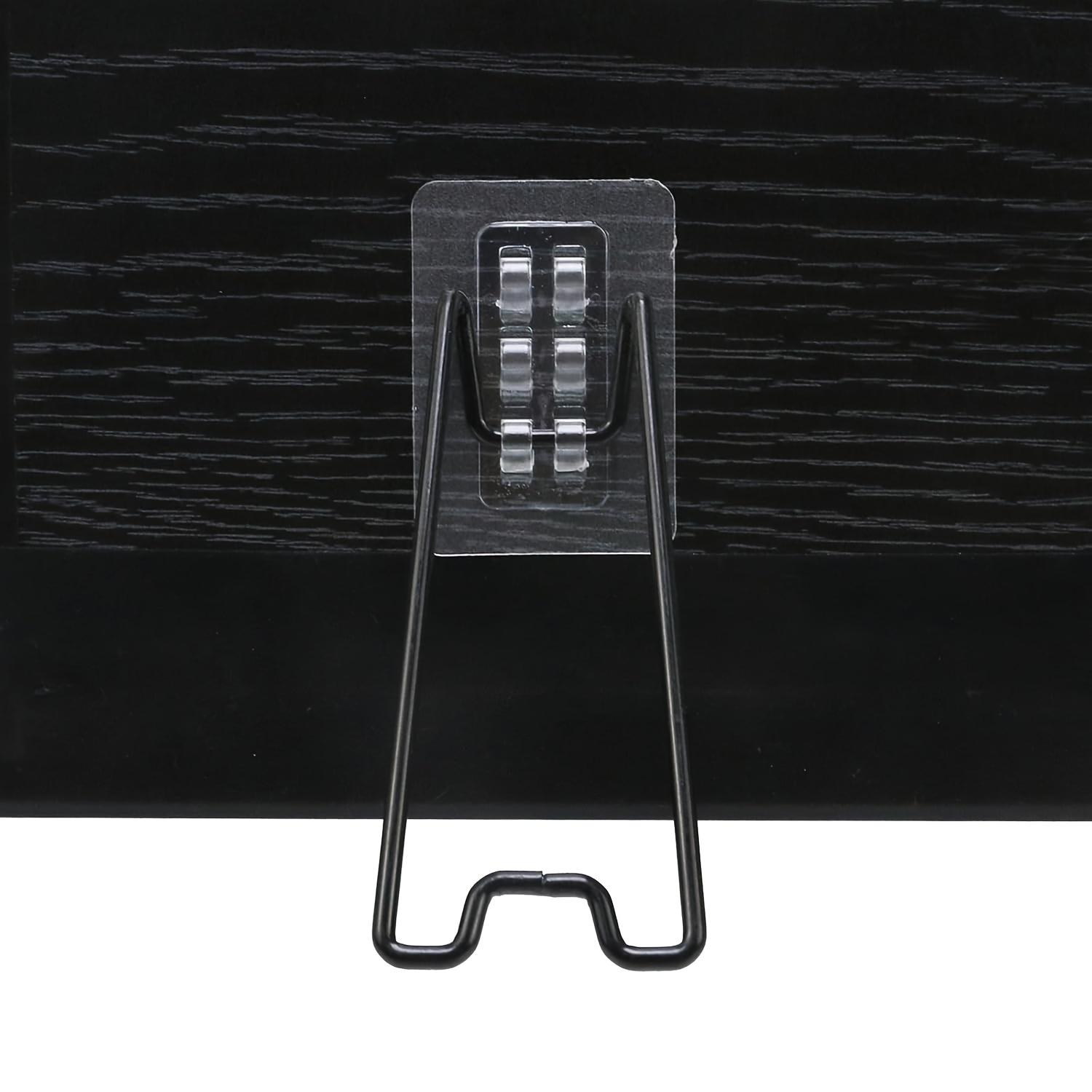 

1/2pcs Metal Frame Bracket - Self-adhesive Black Bohemian Style Durable Metal Display Stand, Photos, Home Decoration