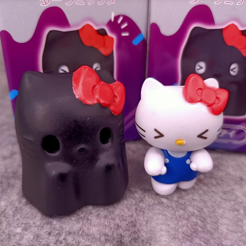 Sanrio 4Cm Figure Melody Hello Kitty PomPomPurin Anime Cinnamoroll Doll Kawaii Diy Ghost Decoration Christmas Gift For Children