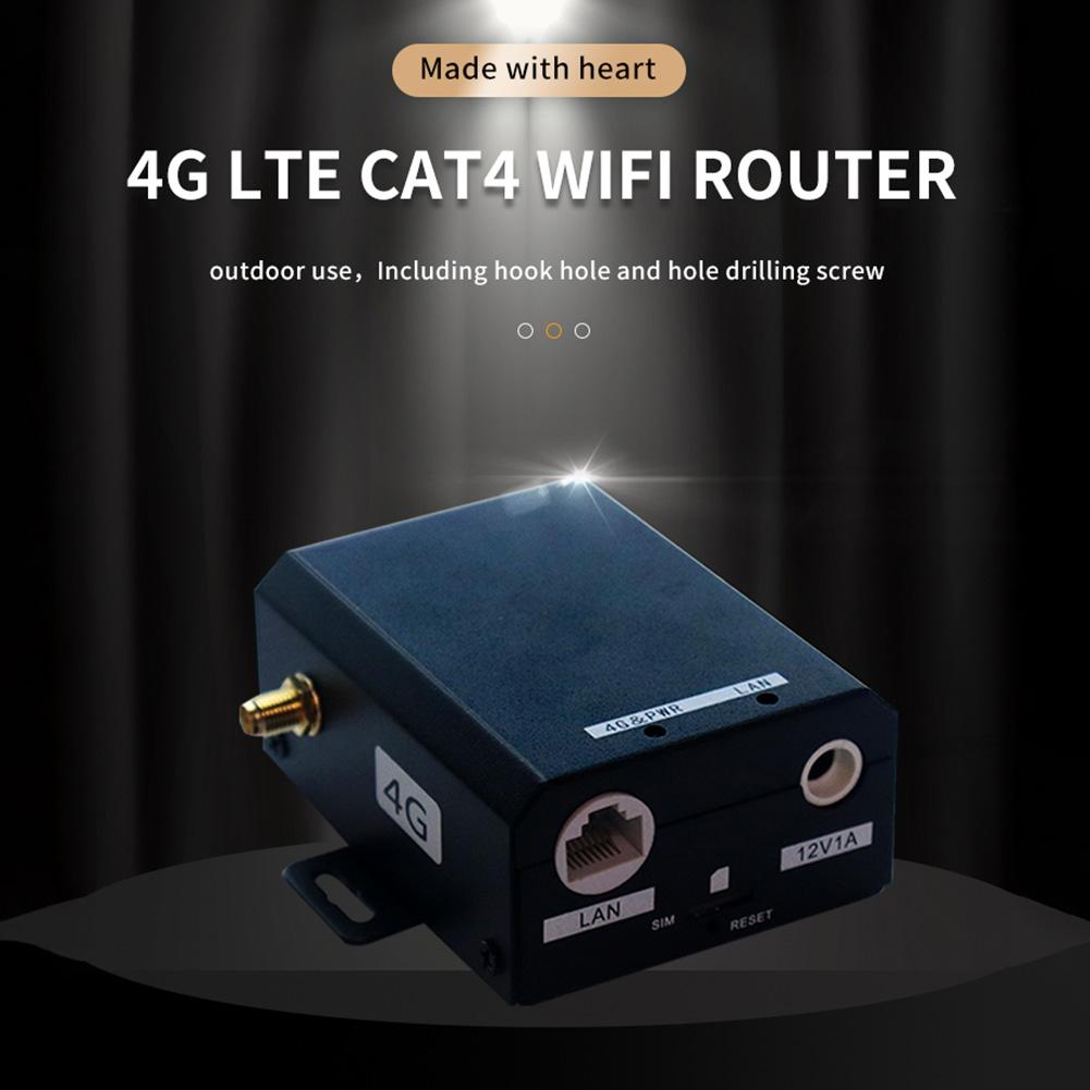 H927 Wireless Router Industrial Grade 4G LTE SIM Card Router 150Mbps with External Antenna Support 16 WiFi Users for Outdoor