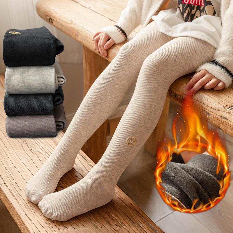 Child Tights For Girls Thicken Baby Boys Tights Fashion Kids Pantyhose Cotton Solid Soft Princess Leggings Autumn Winter